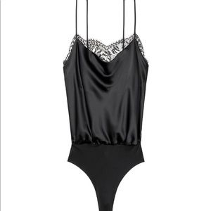 Victoria’s secret Satin cowl neck bodysuit